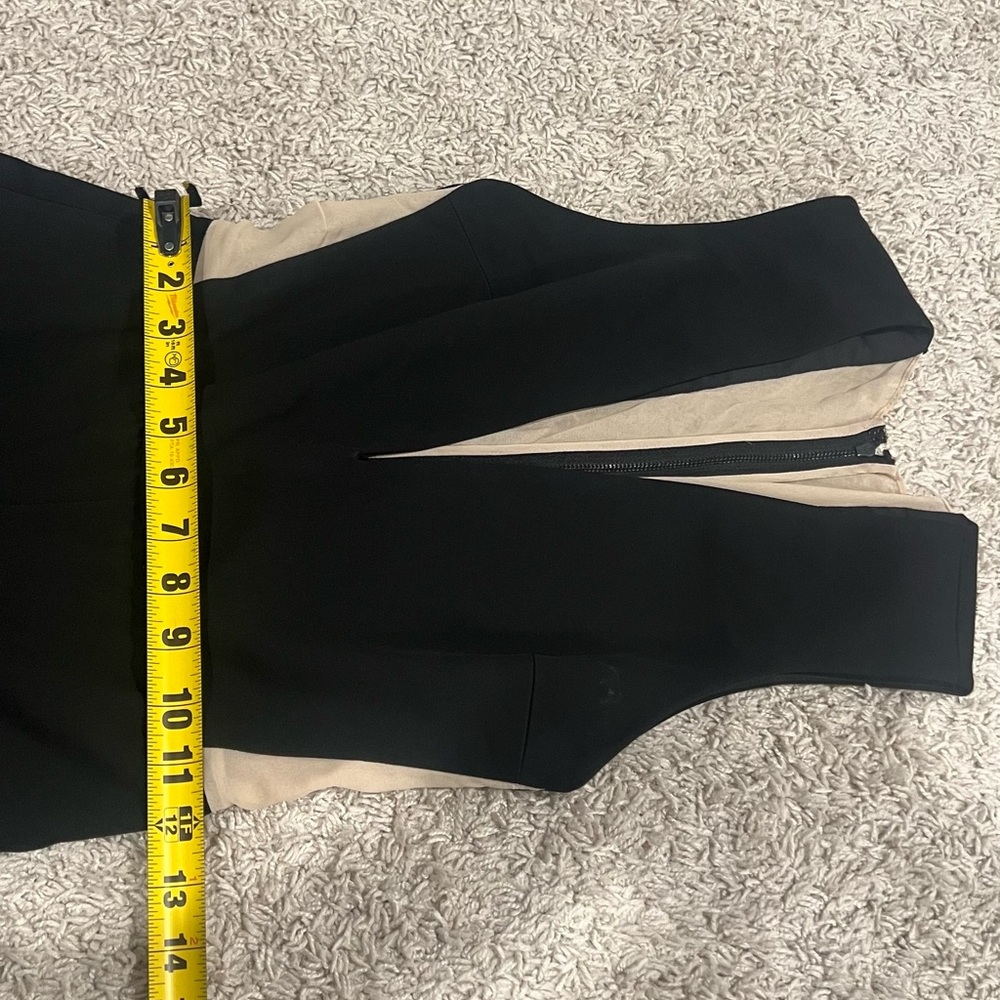 Alice + Olivia Black Wide-Leg Jumpsuit with Deep V-Neckline (FLAWED) - Picture 13 of 17